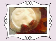 Przepis na Crumble, czyli sos waniliowy z kruszonką i wiśniami