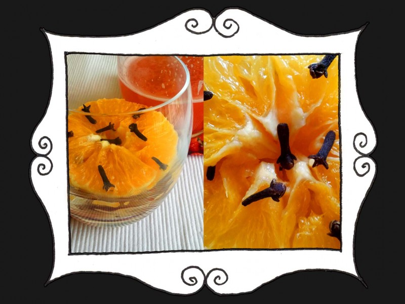 Pomarańcze z gożdzikami